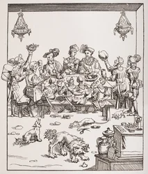 Issue de Table, after a woodcut in 